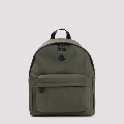 Moncler Pierrick Backpack Adjustable Straps Top Handle In Green