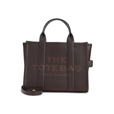 Marc Jacobs The Leather Medium Tote Bag In Brown
