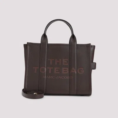 Marc Jacobs The Leather Medium Tote Bag In Brown