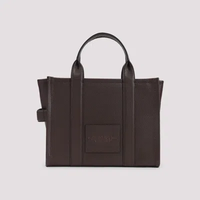 Marc Jacobs The Leather Medium Tote Bag In Brown