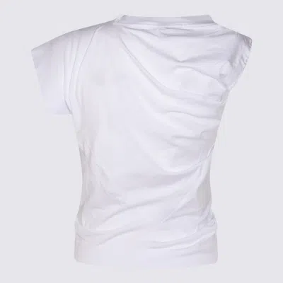 Vivienne Westwood Hebo Draped Cotton Top In White