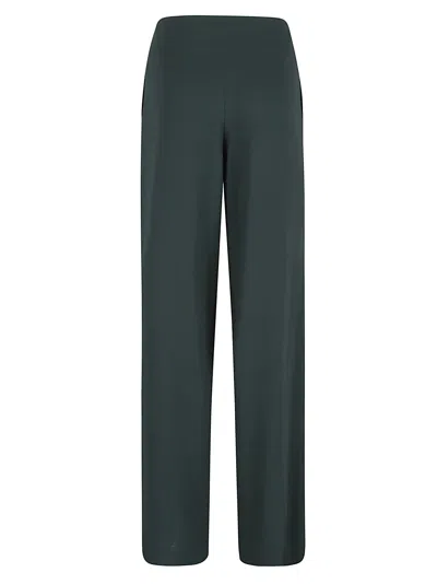 Ermanno Scervino Trousers Elastic Waistband Side Pockets Design In Green