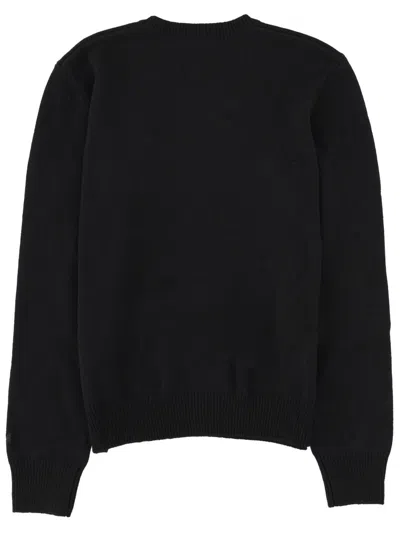 Mc2 Saint Barth New Queen Jersey With Embroidery In Black