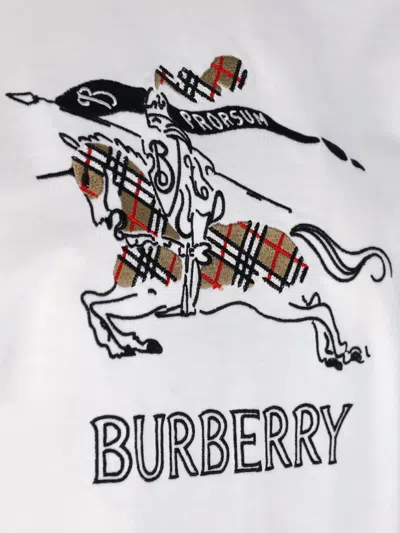 Burberry Equestrian Knight Design Cotton T-shirt In Animal Print