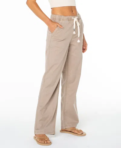 Roxy Women's Sunset Dream Mid-rise Twill Pants In Neutral