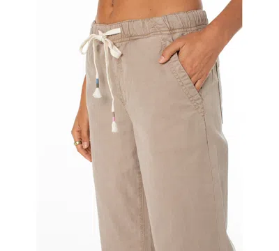 Roxy Women's Sunset Dream Mid-rise Twill Pants In Neutral