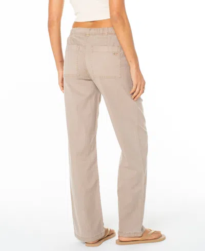 Roxy Women's Sunset Dream Mid-rise Twill Pants In Neutral