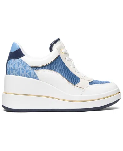 Michael Kors Michael  Women's Emmy Wedge Trainer Sneakers In Multi