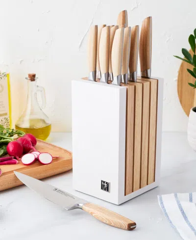 Henckels Pakka 13-pc. Knife Block Set In White