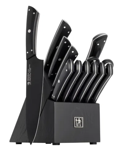 Henckels Noir 13-pc. Knife Block Set In Black