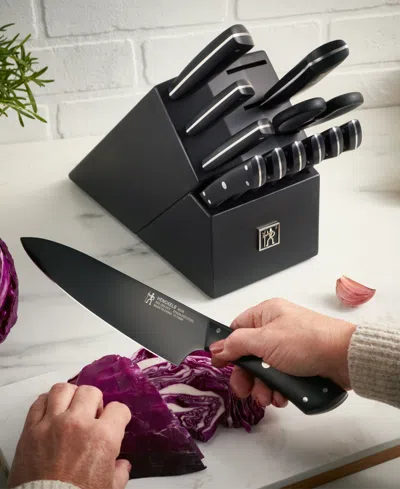 Henckels Noir 13-pc. Knife Block Set In Black
