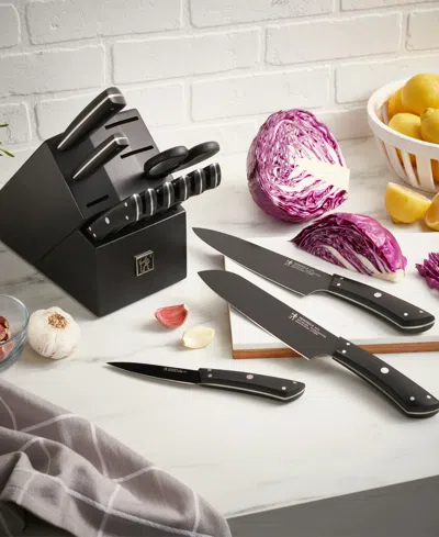 Henckels Noir 13-pc. Knife Block Set In Black