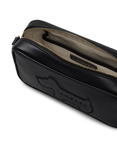 Radley London Hadley Lane Applique Dog Small Zip-top Cross Body Handbag In Black