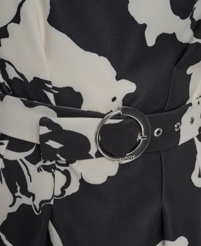 Dkny Women's Cap-sleeve Fit And Flare Dress In Multi