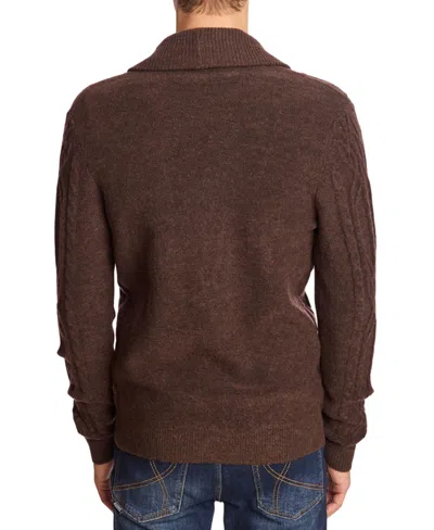 Paisley & Gray Shawl Collar Cardigan In Brown