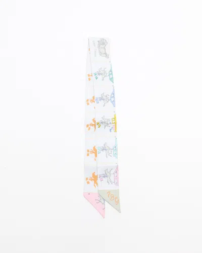 Pre-owned Hermes Hermès Silk Twilly In Multi