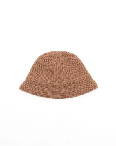 Celine Céline Triomphe Cashmere Bucket Hat In Brown