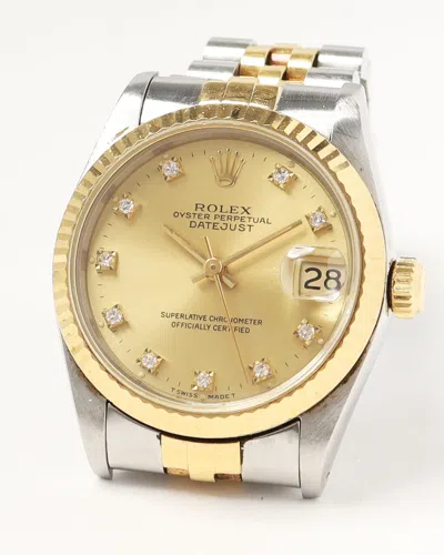 Rolex Datejust 31mm Mid Size 1990 Watch In Gray