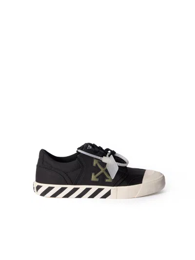 Off-white Vulcanized Undercut Sneakers In Black