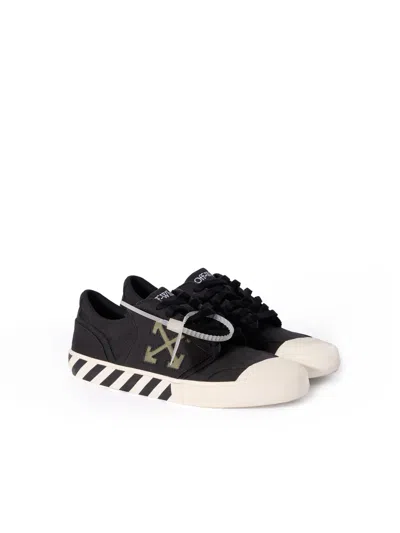 Off-white Vulcanized Undercut Sneakers In Black