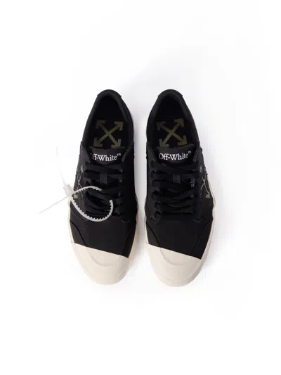 Off-white Vulcanized Undercut Sneakers In Black