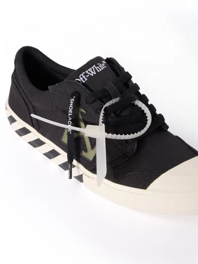 Off-white Vulcanized Undercut Sneakers In Black