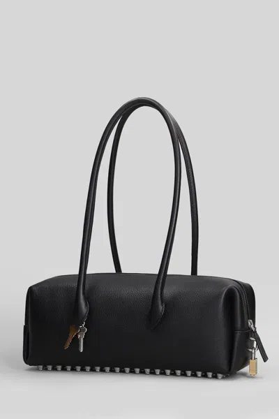 Alexander Wang Medium Roux Key-charm Shoulder Bag In Black