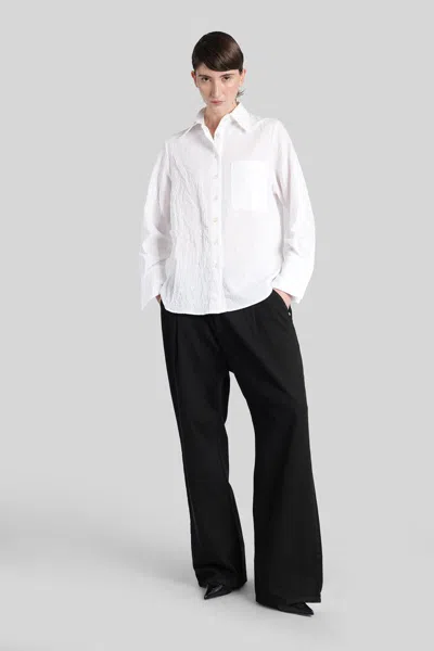Amish Ripple  Shirt In White