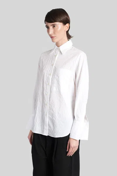 Amish Ripple  Shirt In White