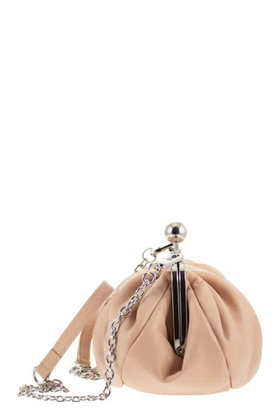 Weekend Max Mara Prati - Leather Pastry Bag In Neutral