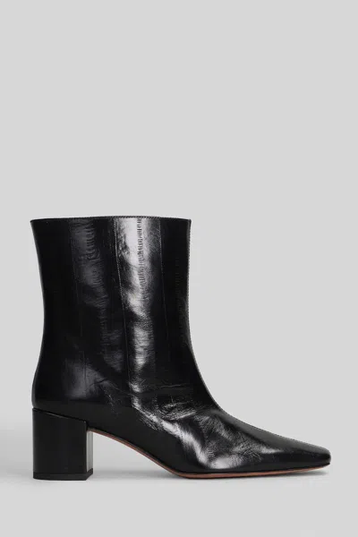 Aldo Castagna Sandy High Heels Ankle Boots In Black
