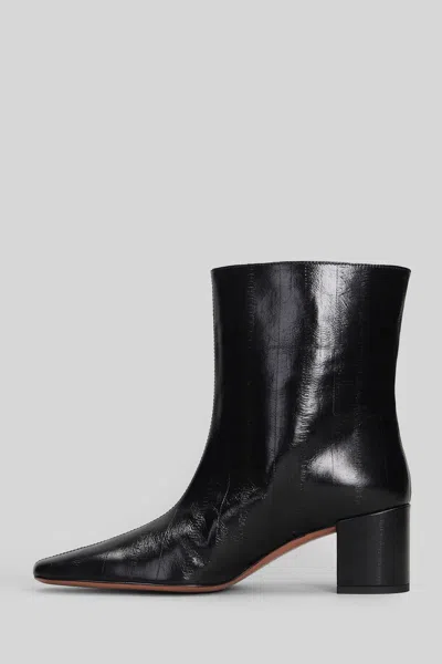 Aldo Castagna Sandy High Heels Ankle Boots In Black