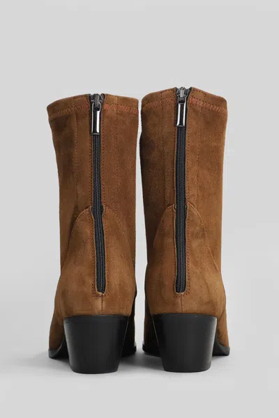 Evaluna Texan Ankle Boots In Brown