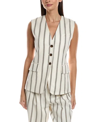 A.l.c . Noa Linen-blend Vest In White