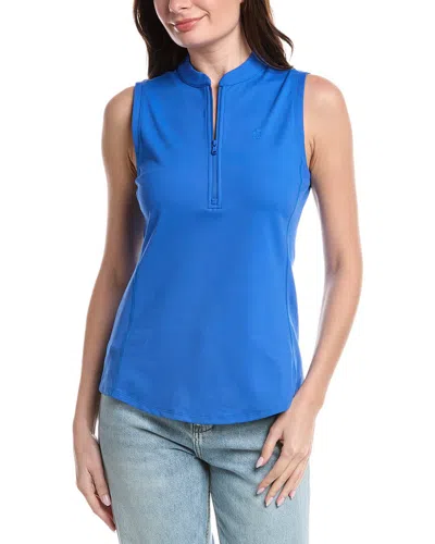 Tommy Bahama Aubrey Sleeveless 1/2-zip Top In Blue