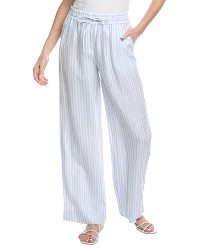 Tommy Bahama Cabana Stripe High-rise Easy Linen Pant In Blue