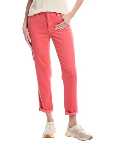Tommy Bahama Leila Sunwashed Mid-rise Slim Pant In Pink