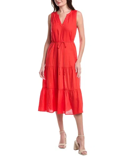 Tommy Bahama Palm Shores Linen-blend Sundress In Orange