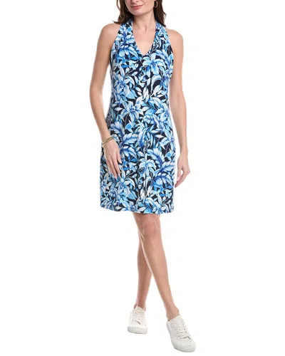 Tommy Bahama Sandy Flora Fresco Mini Dress In Blue