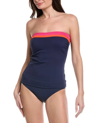 Tommy Bahama Island Cays Colorblock Bandini Top In Pink