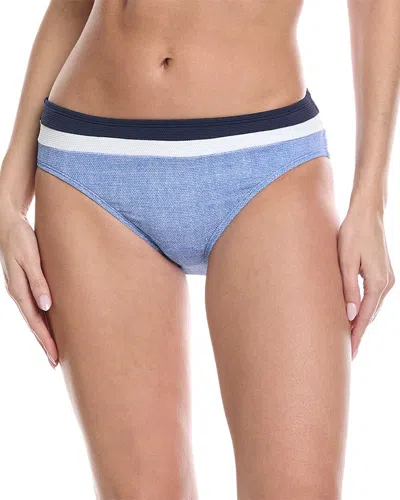 Tommy Bahama Island Cays Colorblocked Hipster Bikini Bottom In Blue