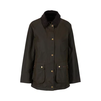 Pre-owned Barbour Acorn Wax Jacket 'olive' | Green | Women's Size 10