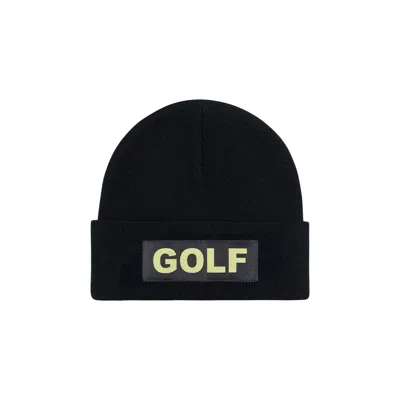 Pre-owned Golf Wang Woven Logo Beanie 'black' | Men's Size Onesize