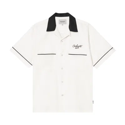 Pre-owned Carhartt Wip Short-sleeve Bowl Shirt 'wax/black' | White | Men's Size Xxl