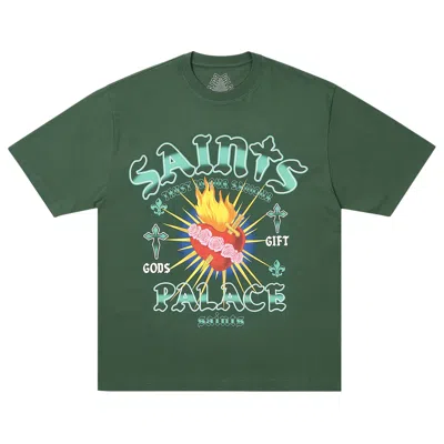 Pre-owned Palace Gods Gift T-shirt 'racey Green' | Men's Size M