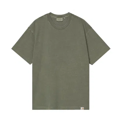 Pre-owned Carhartt Wip Short-sleeve Rggd T-shirt 'opuntia Garment Dyed' | Green | Men's Size Xxl