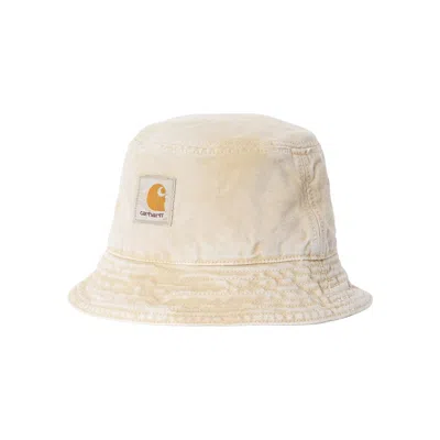 Pre-owned Carhartt Wip Bane Bucket Hat 'dusty Brown Chalk Wash' | Men's Size S/m