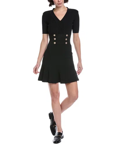 Stellah Knit Mini Dress In Black
