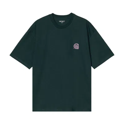 Pre-owned Carhartt Wip Short-sleeve Helix T-shirt 'deep Lagoon' | Blue | Men's Size S