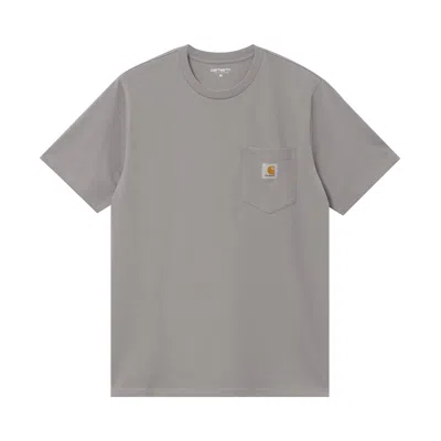 Pre-owned Carhartt Wip Short-sleeve Pocket T-shirt 'yosemite' | Grey | Men's Size M In Gray